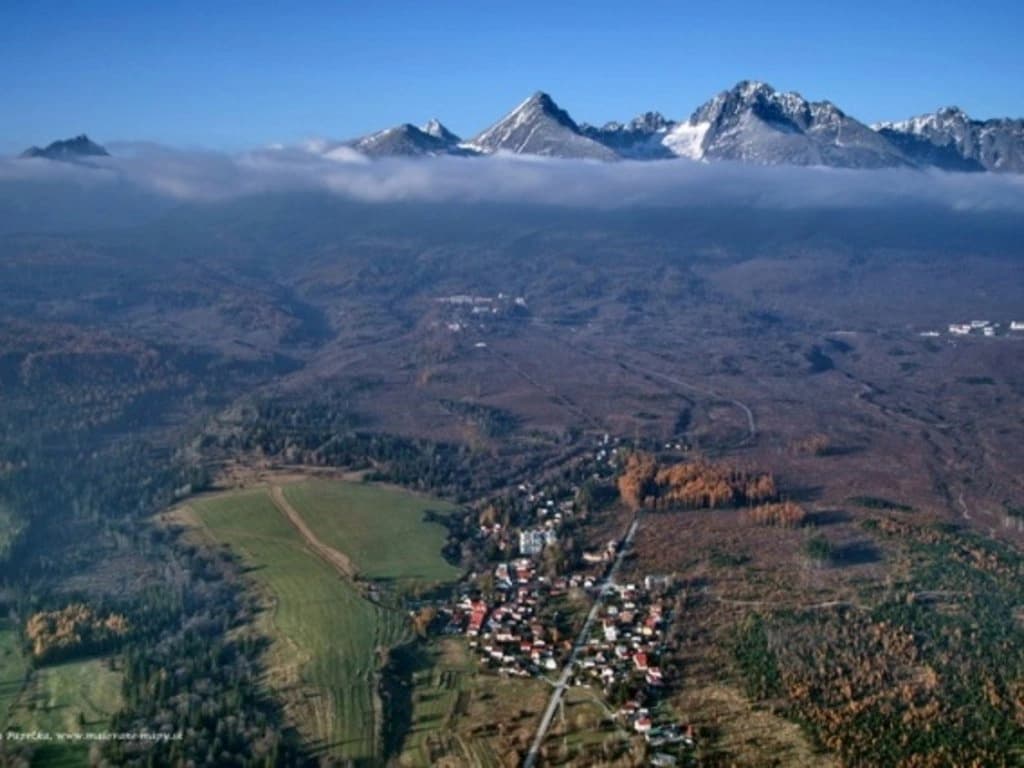 Letecký pohľad na Tatry