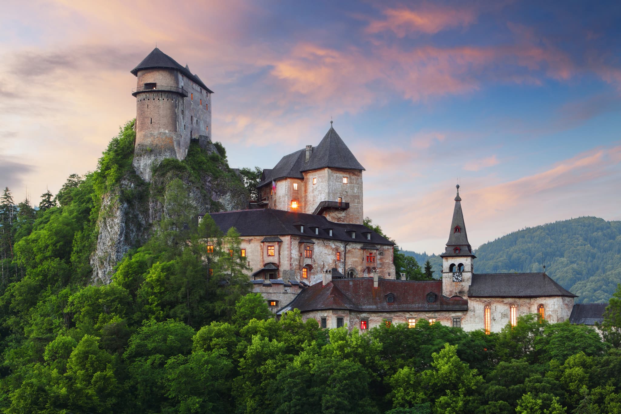 Kežmarský hrad - gotický hrad v centre Kežmarku