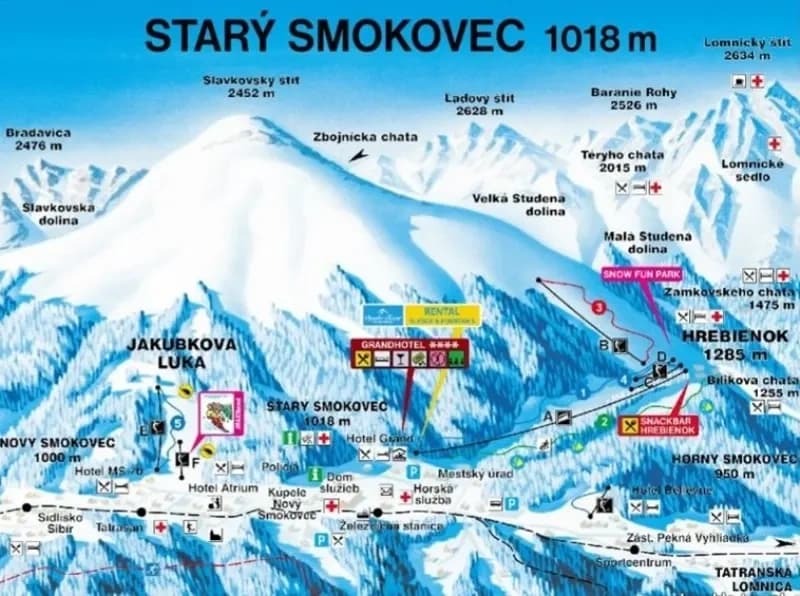 Jakubkova Lúka - lyžiarske stredisko v okolí Apartmánov Terra, vzdialenosť 7 km - Menšie lyžiarske stredisko vhodné pre začiatočníkov a deti.